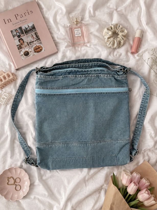 کیف لی دو کاره ( کوله پشتی و کیف رو دوشی )